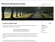 Tablet Screenshot of hitchcockchiropractic.com
